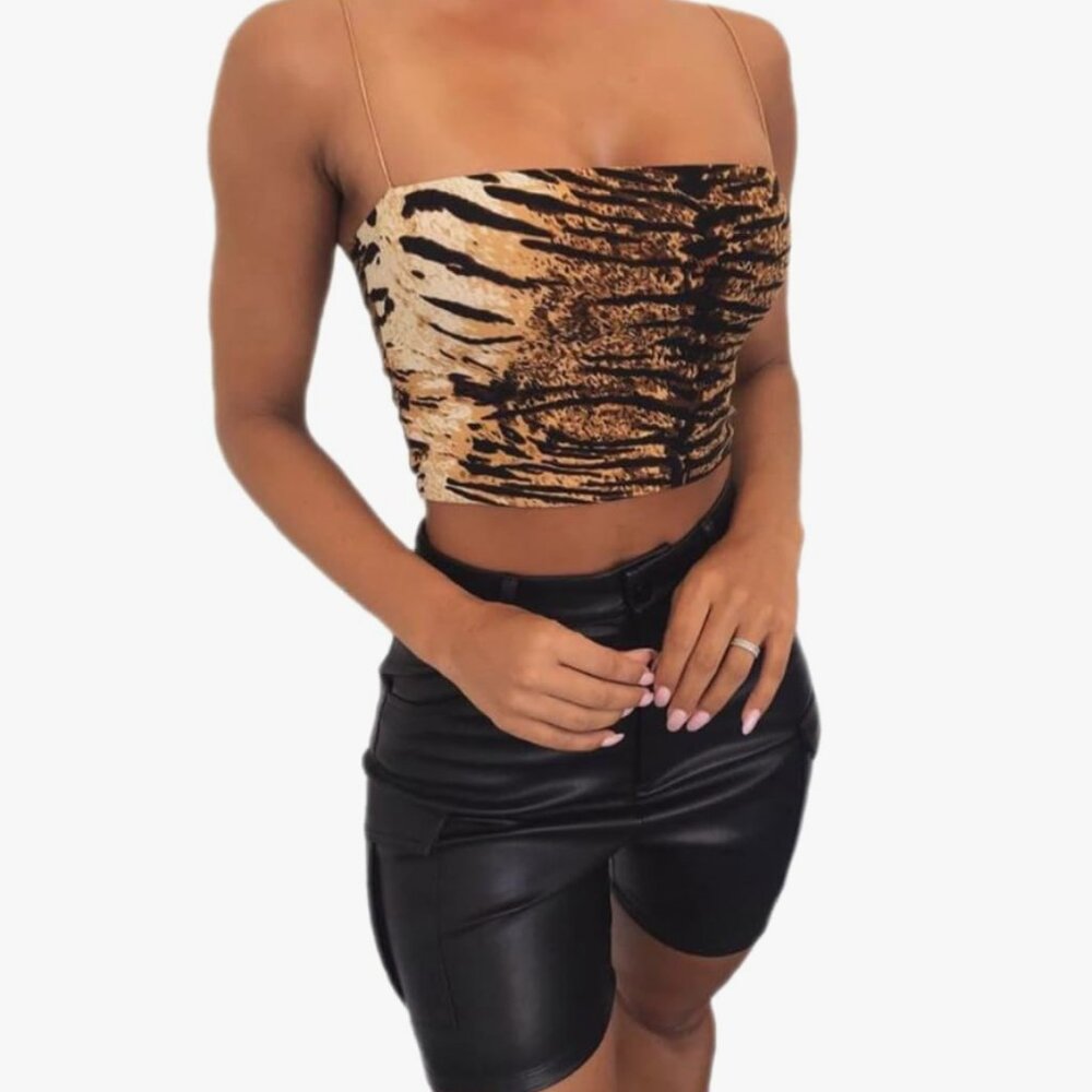 Sexy Spaghetti Strap Slim Backless Halter Tank Top